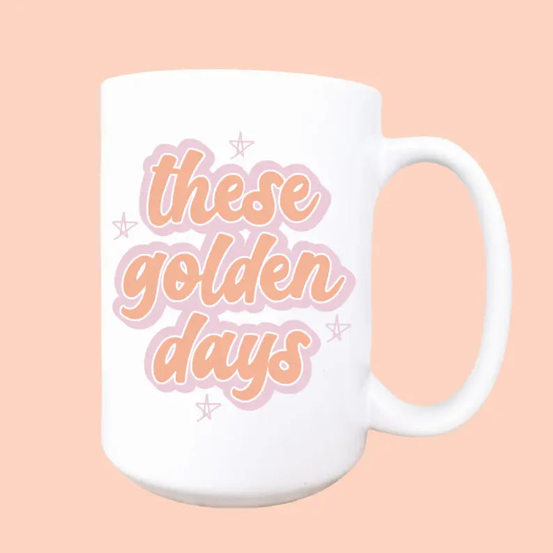 These golden days ceramic coffee mug Mug & Mini