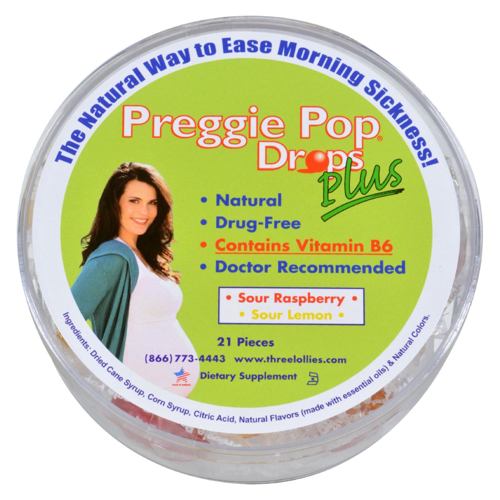 Three Lollies Preggie Drops Plus With Vitamin B6 - 21 Pack Three Lollies