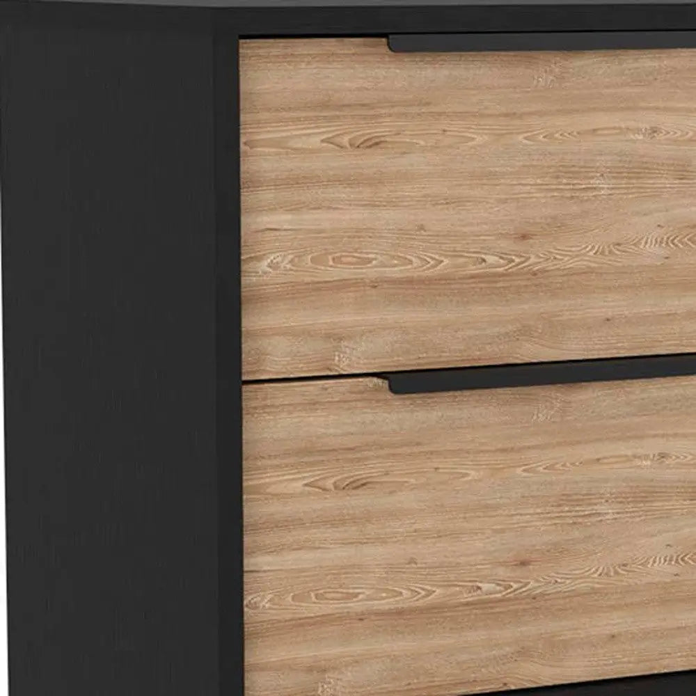 Three Piece Brown and Black Bedroom Set Homeroots Bed & Bath