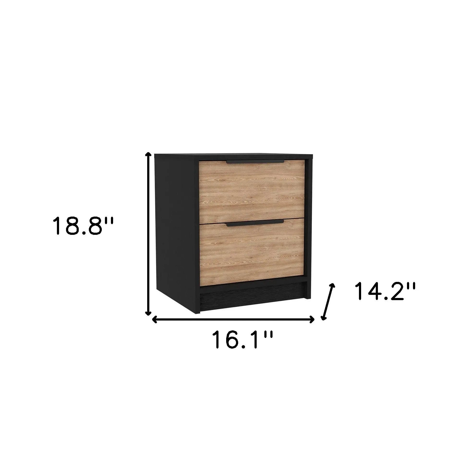 Three Piece Brown and Black Bedroom Set Homeroots Bed & Bath