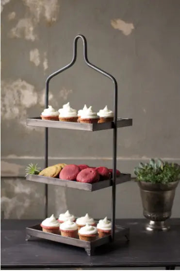 Three-Tiered Metal Display Kalalou