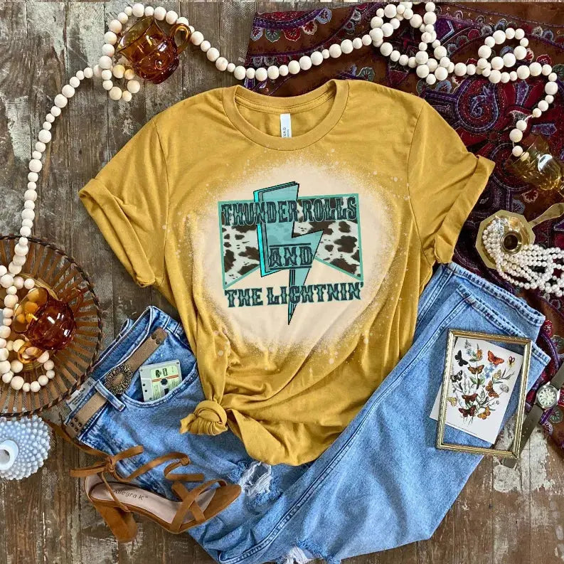 Thunder Rolls Shirt Bleached CK's Boutique