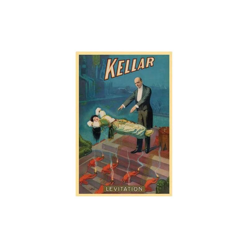 Thurston Out Of A Hat Vintage Magic Unframed Print Wall Art - GreatEagleInc