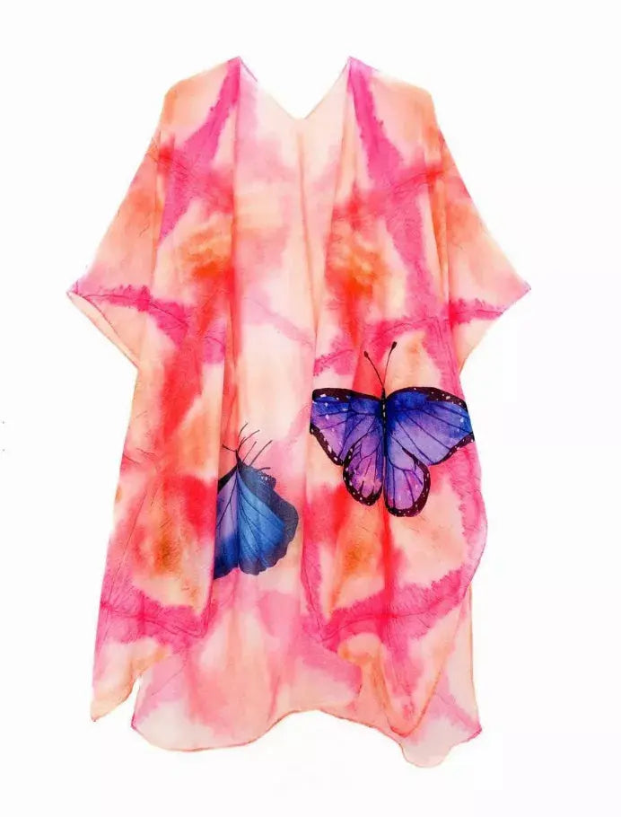 Tie-Dye Butterfly Kimono JC Sunny Fashion