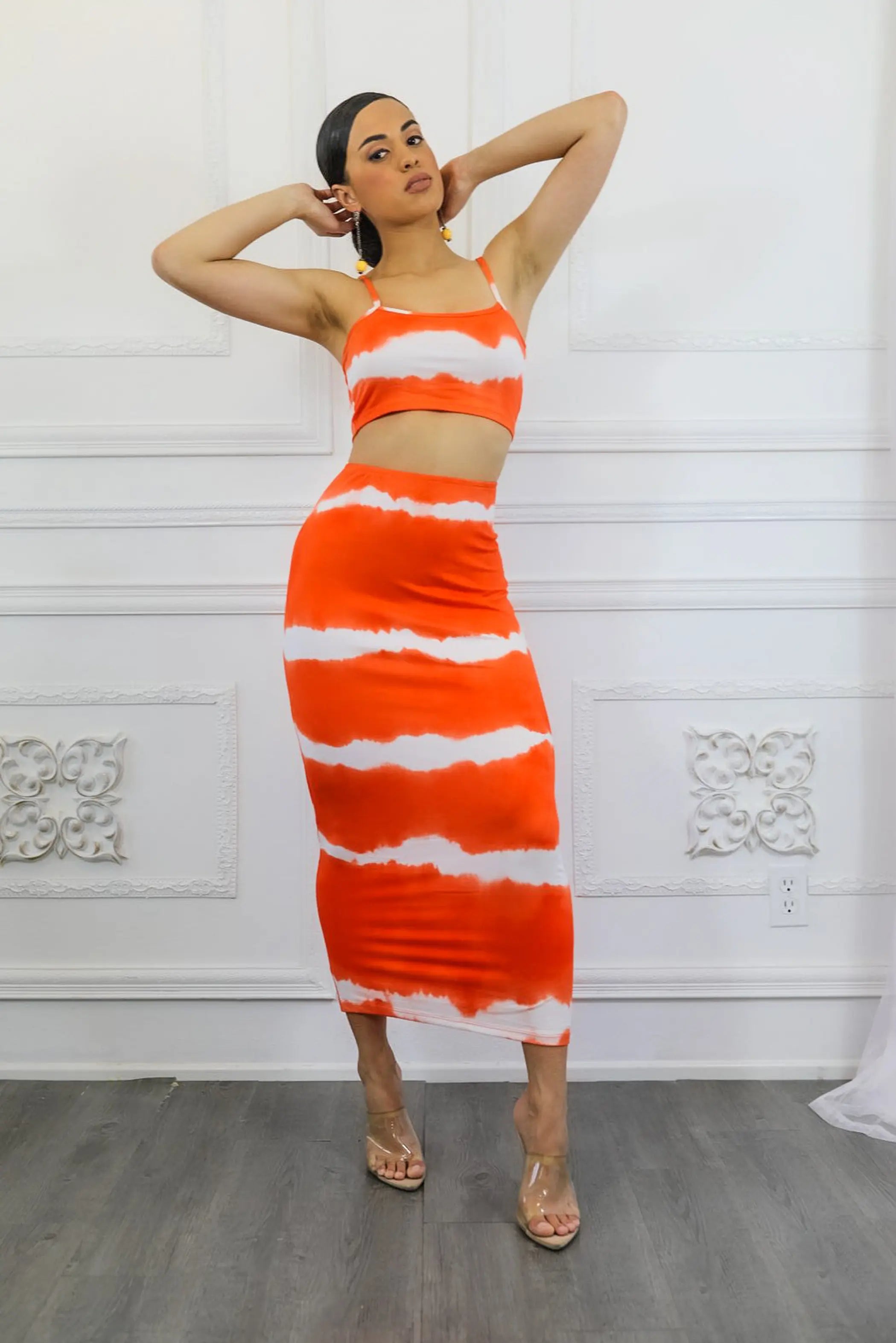 Tie Dye Crop Top & Maxi Skirt Set SurelyMine