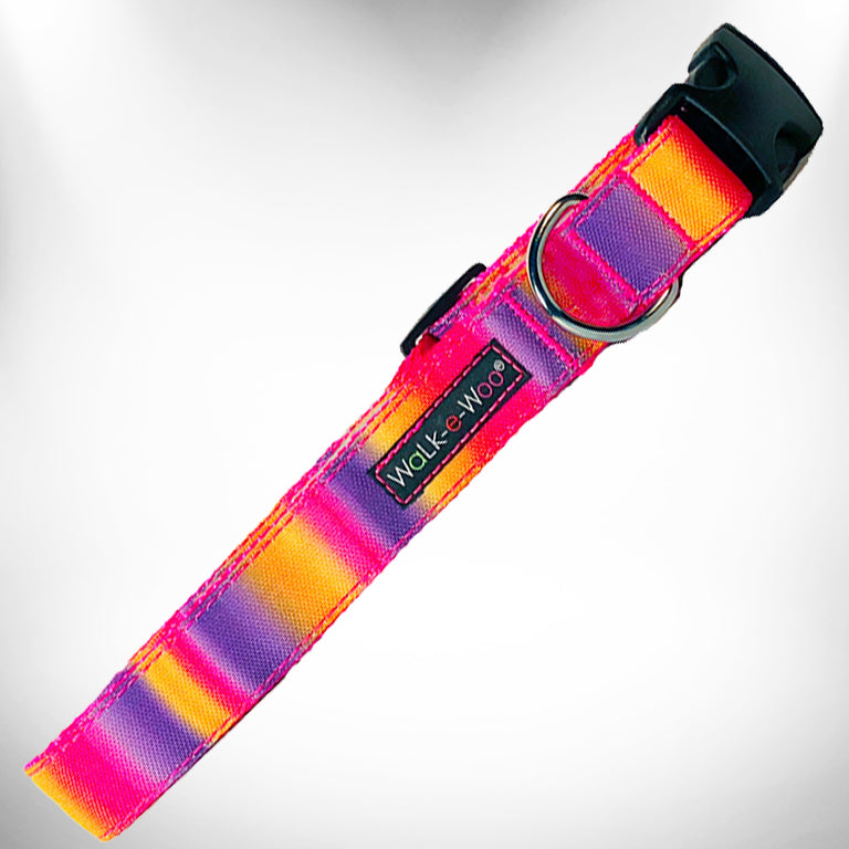 Tie Dye Dog Collars Walk-e-Woo