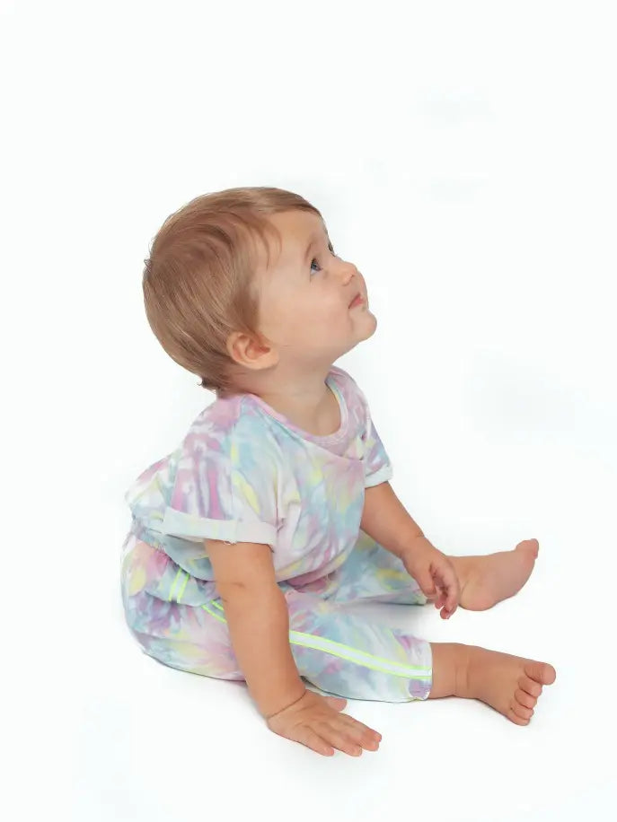 Tie Dye Dropped Crotch Romper Little Mass
