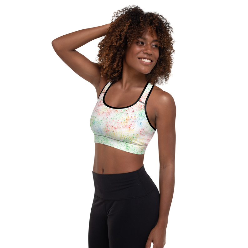 Tie Dye Splash Activewear Sports Bra Adirelounge