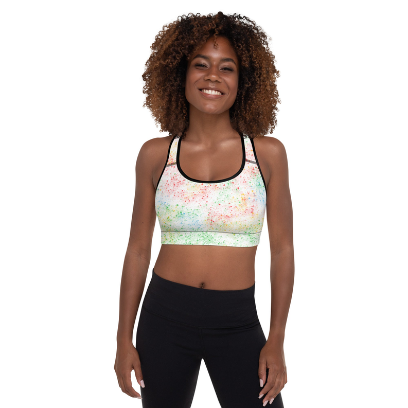 Tie Dye Splash Activewear Sports Bra Adirelounge