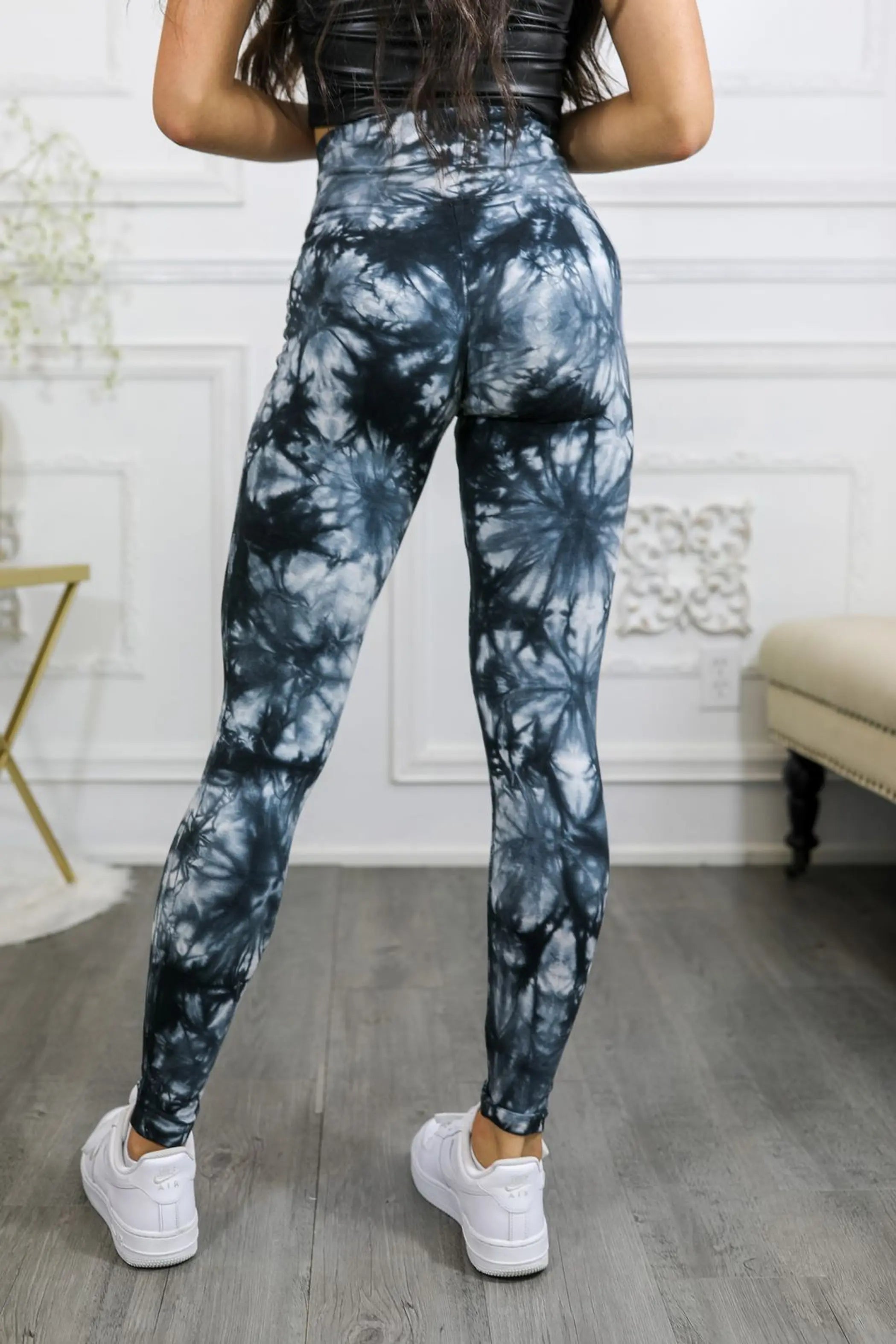 Tie Dye Wide Waistband High Quality Cotton Leggings SurelyMine