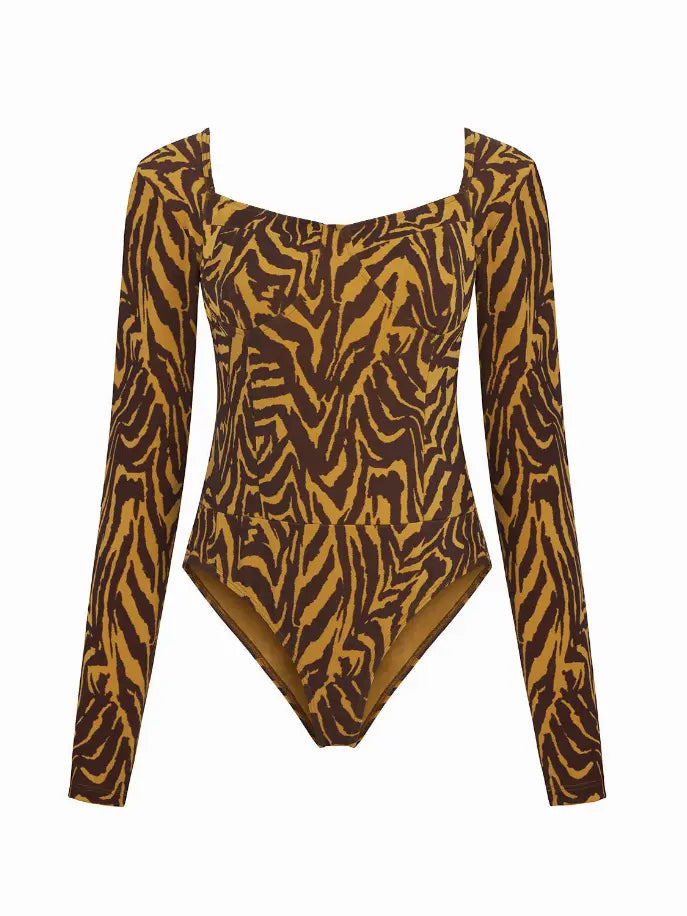 Tiger Print Bodysuit Monique Store