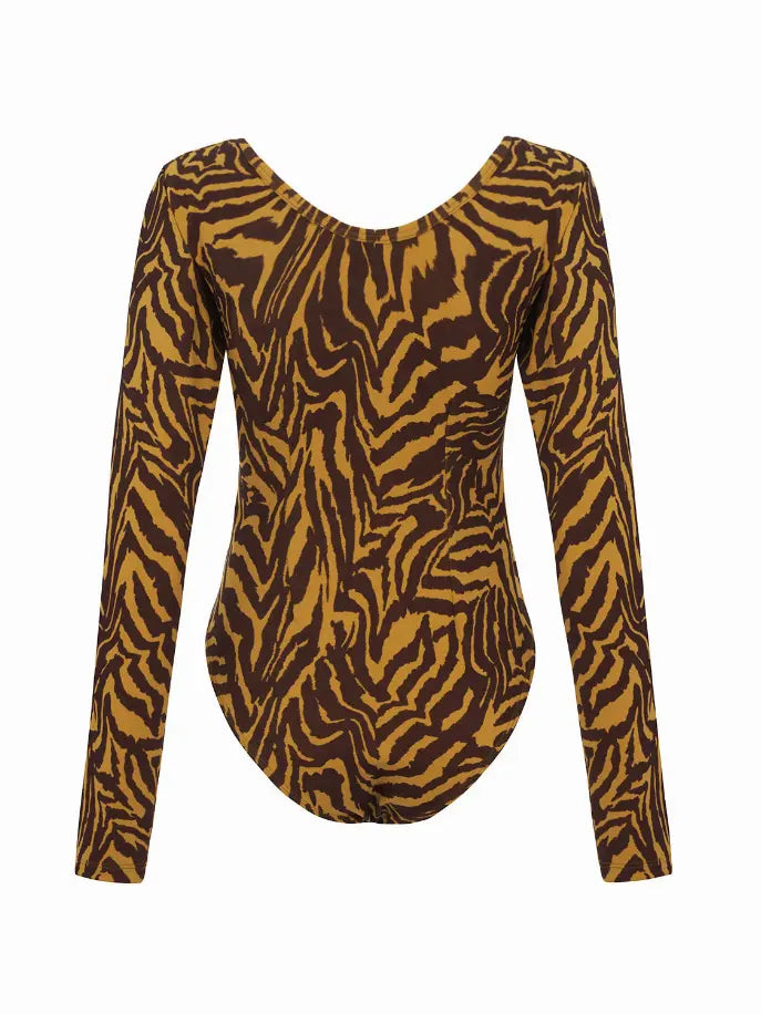 Tiger Print Bodysuit Monique Store