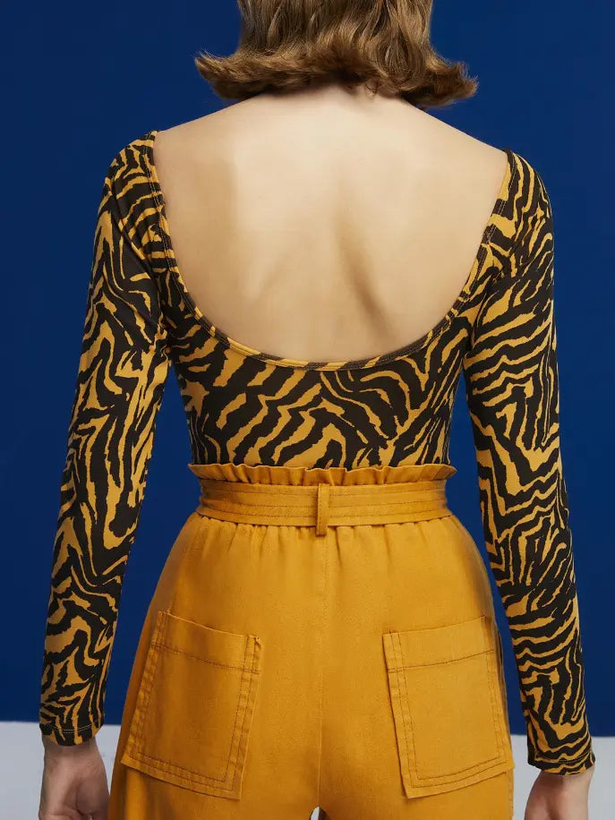 Tiger Print Bodysuit Monique Store