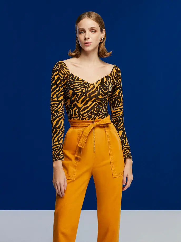 Tiger Print Bodysuit Monique Store