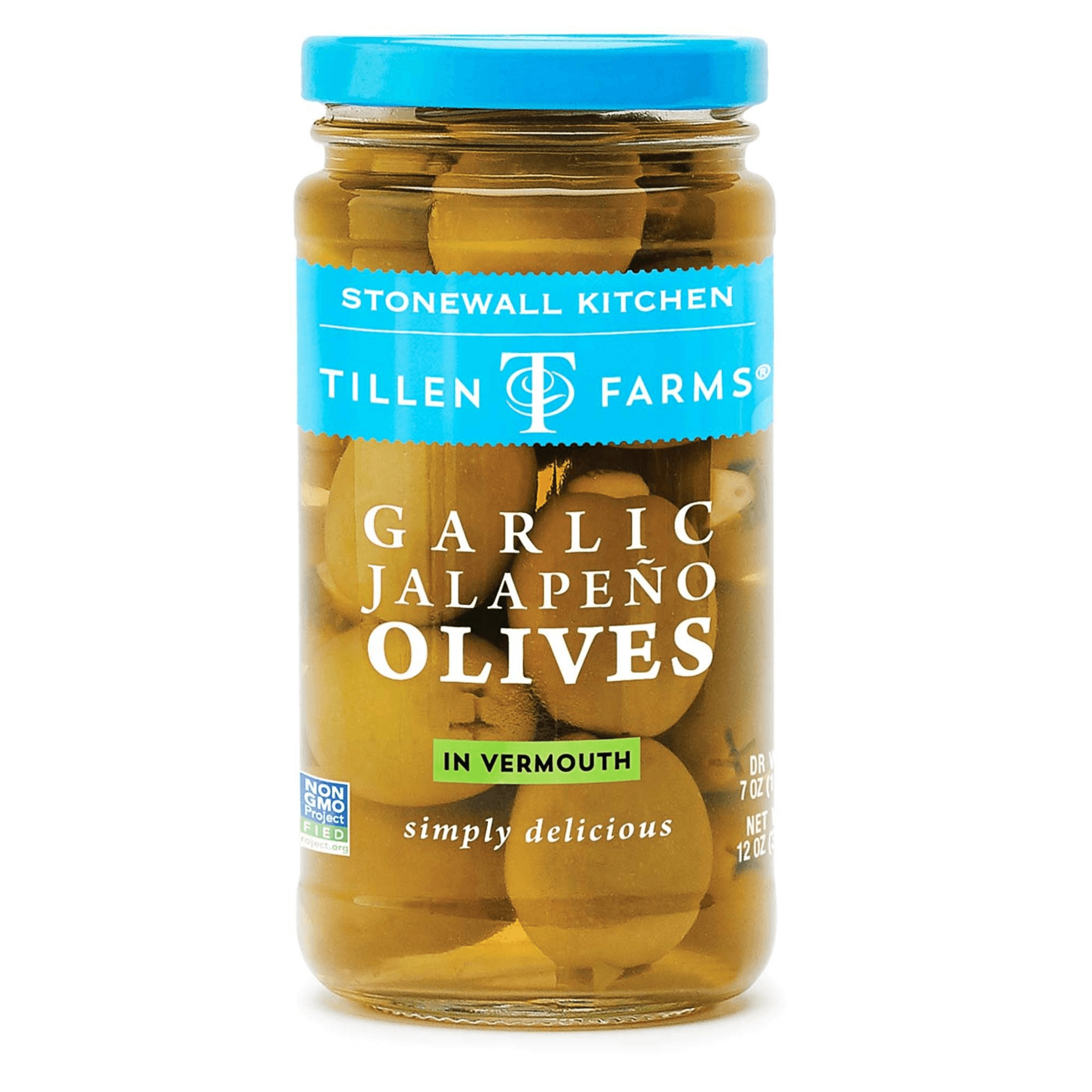 Tillen Farms Garlic Jalapeno Olives Distributed Consumables