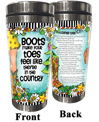 TingleBoot Collection Stainless Steel Tumbler Suzy Toronto