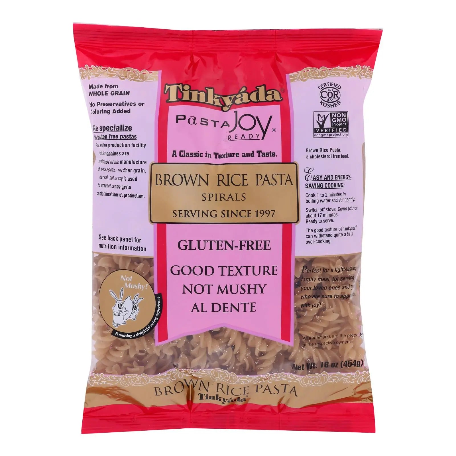 Tinkyada Brown Rice Spirals - Case Of 12 - 16 Oz Tinkyada