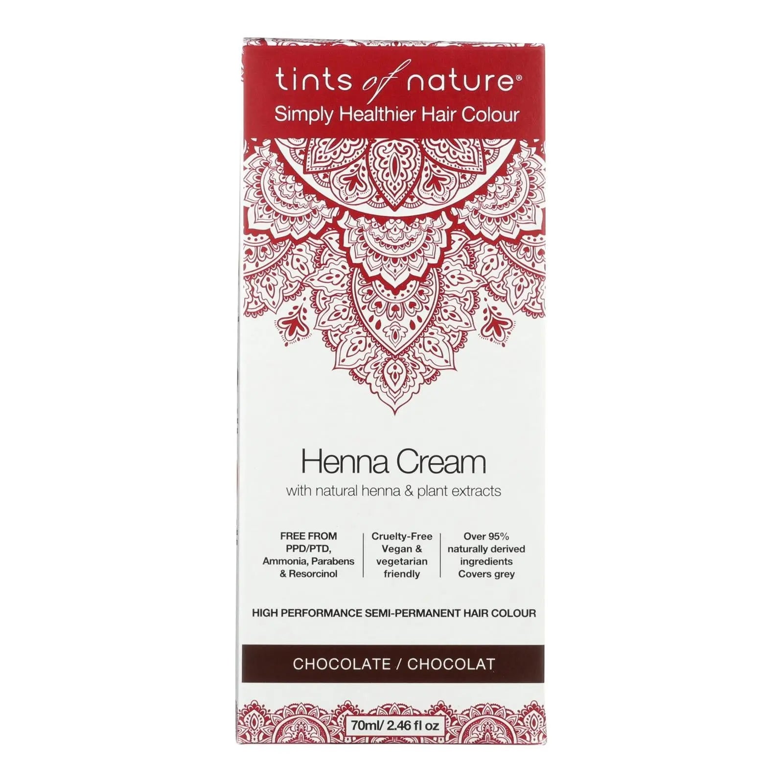 Tints Of Nature - Henna Cream Chocolate - 2.46 Fz Tints Of Nature