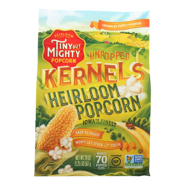 Tiny But Mighty Popcorn Popcorn - Unpopped Kernels - Case Of 8 - 20 Oz Tiny But Mighty Popcorn