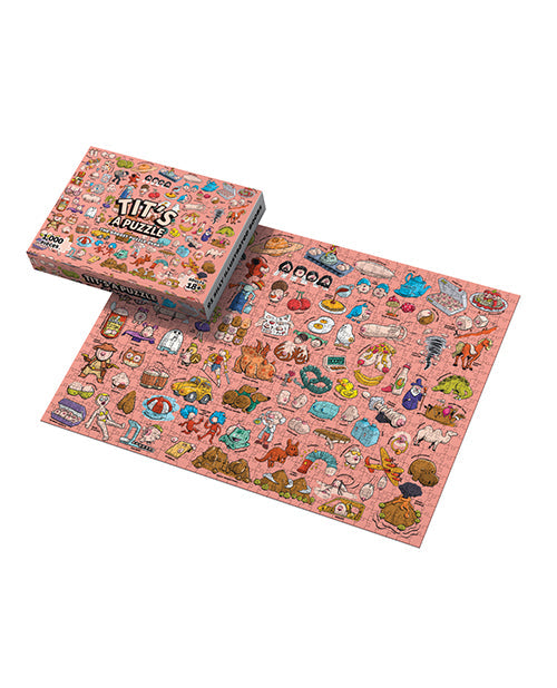 Tit's A Puzzle 1000 Piece Boob Themed Puzzle Good Egg Greetings LLC