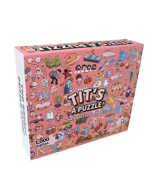 Tit's A Puzzle 1000 Piece Boob Themed Puzzle Good Egg Greetings LLC