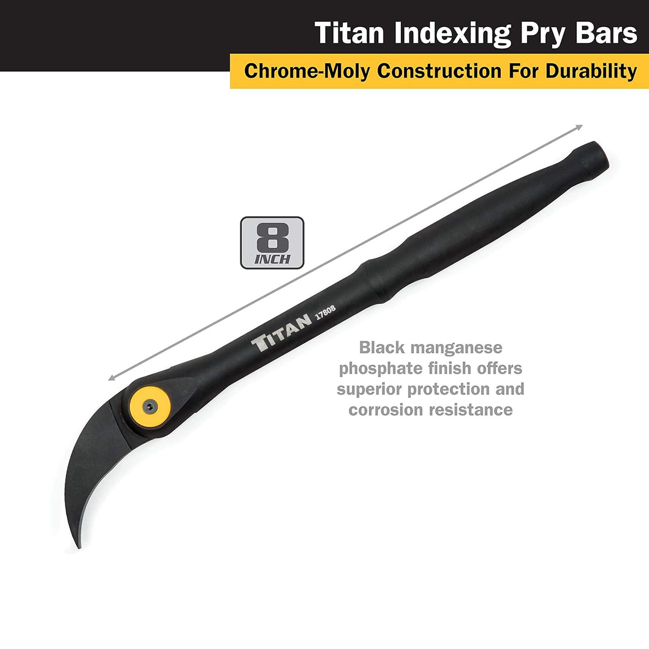 Titan 8" Indexing Pry Bar TITAN