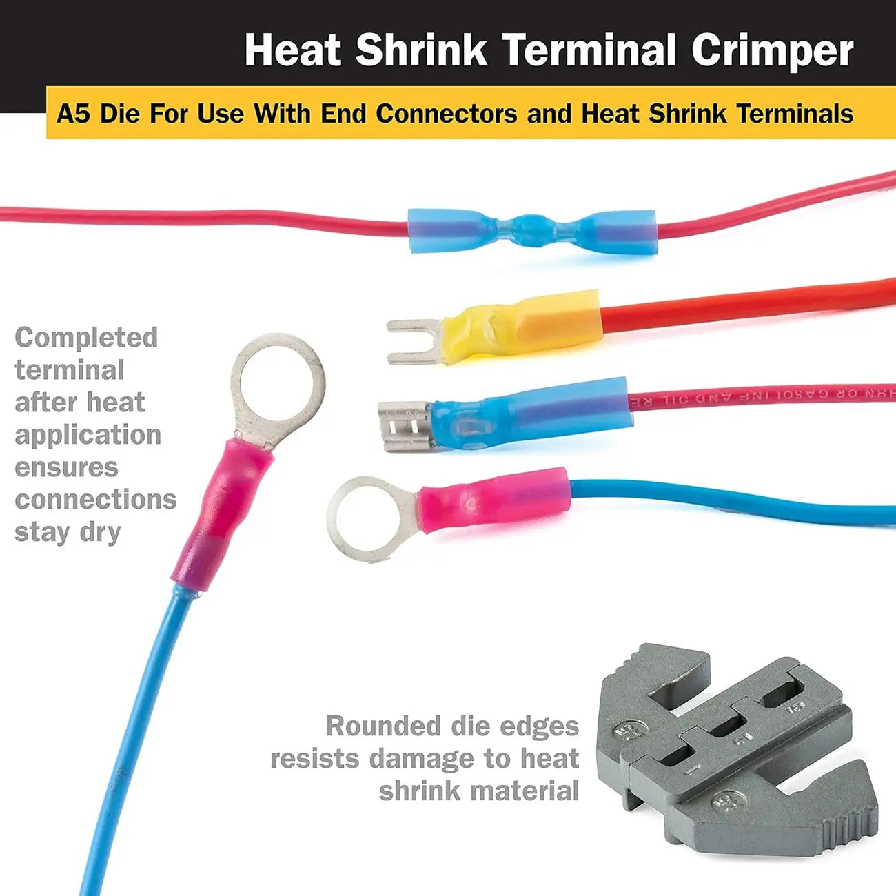 Titan Tool Ratcheting Heat Shrink Terminal Crimper TITAN