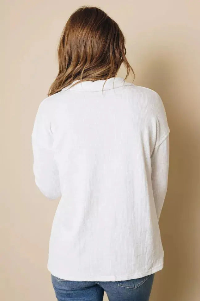 Tomlinson Button Up Top Stay Warm in Style