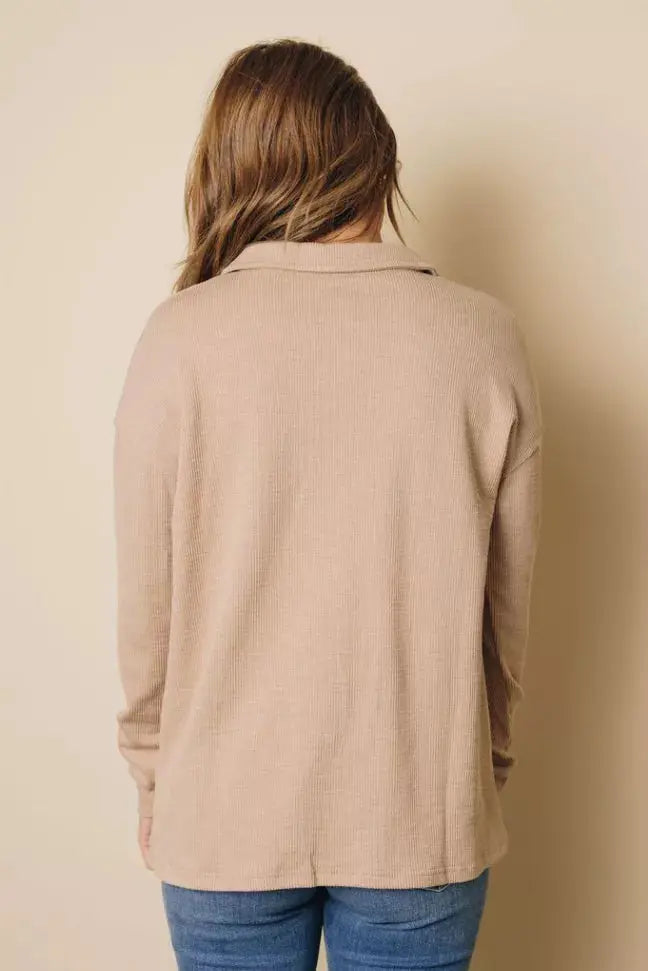 Tomlinson Button Up Top Stay Warm in Style
