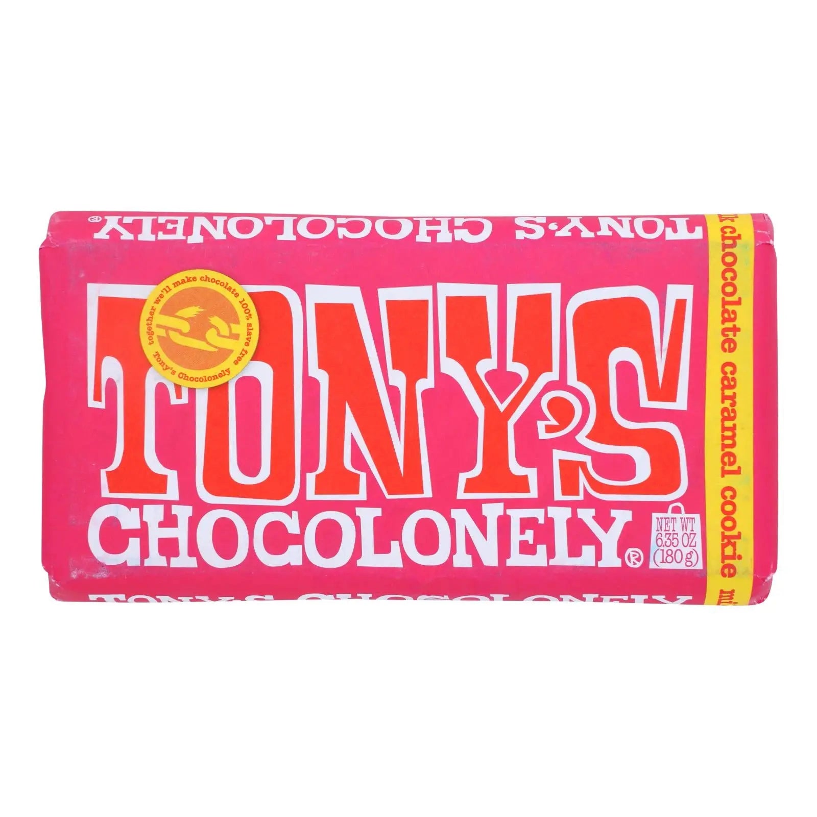 Tony's Chocolonely - Bar Milk Chocolate Caramel Cookie - Case Of 15-6.35 Oz Tony's Chocolonely