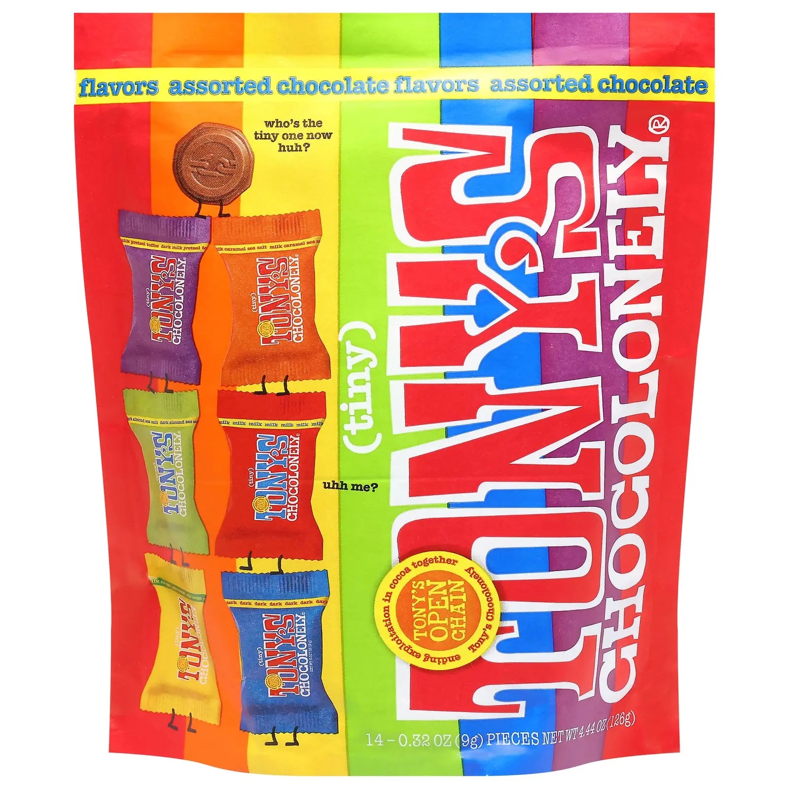 Tony's Chocolonely - Tiny Mix Flv Choc Pouch - Cs Of 8-4.44 Oz Tony's Chocolonely