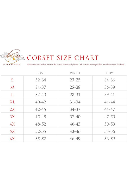 Top Drawer 2 PC Witch Corset Dress Costume Daisy Corsets