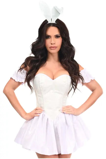 Top Drawer 3 PC Brocade Bunny Corset Dress Costume Daisy Corsets