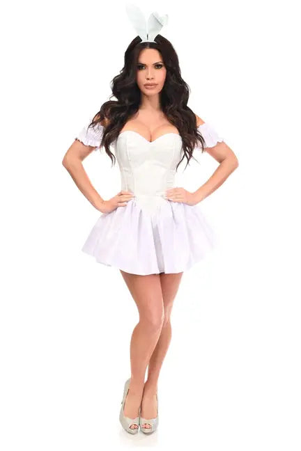 Top Drawer 3 PC Brocade Bunny Corset Dress Costume Daisy Corsets