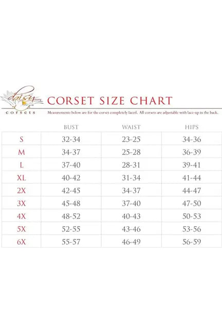 Top Drawer 3 PC Vampire Corset Costume Daisy Corsets