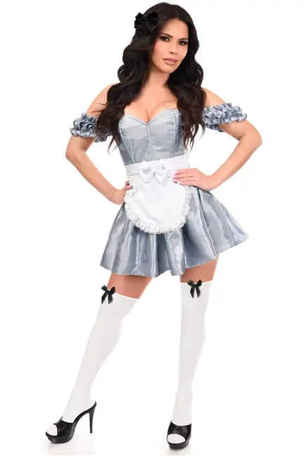 Top Drawer 3 PC Wonderland Seeker Corset Dress Costume Daisy Corsets