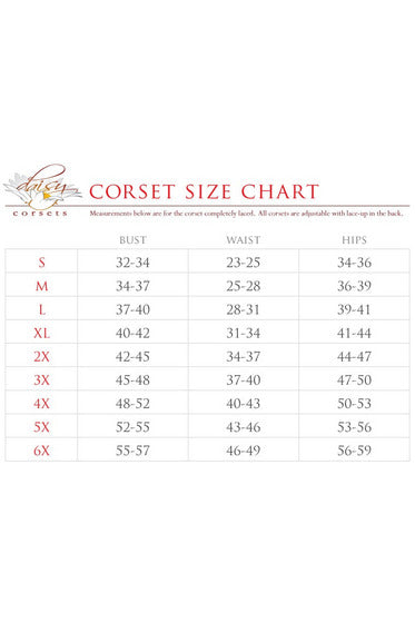 Top Drawer 4 PC Pin-Up Ladybug Corset Costume Daisy Corsets