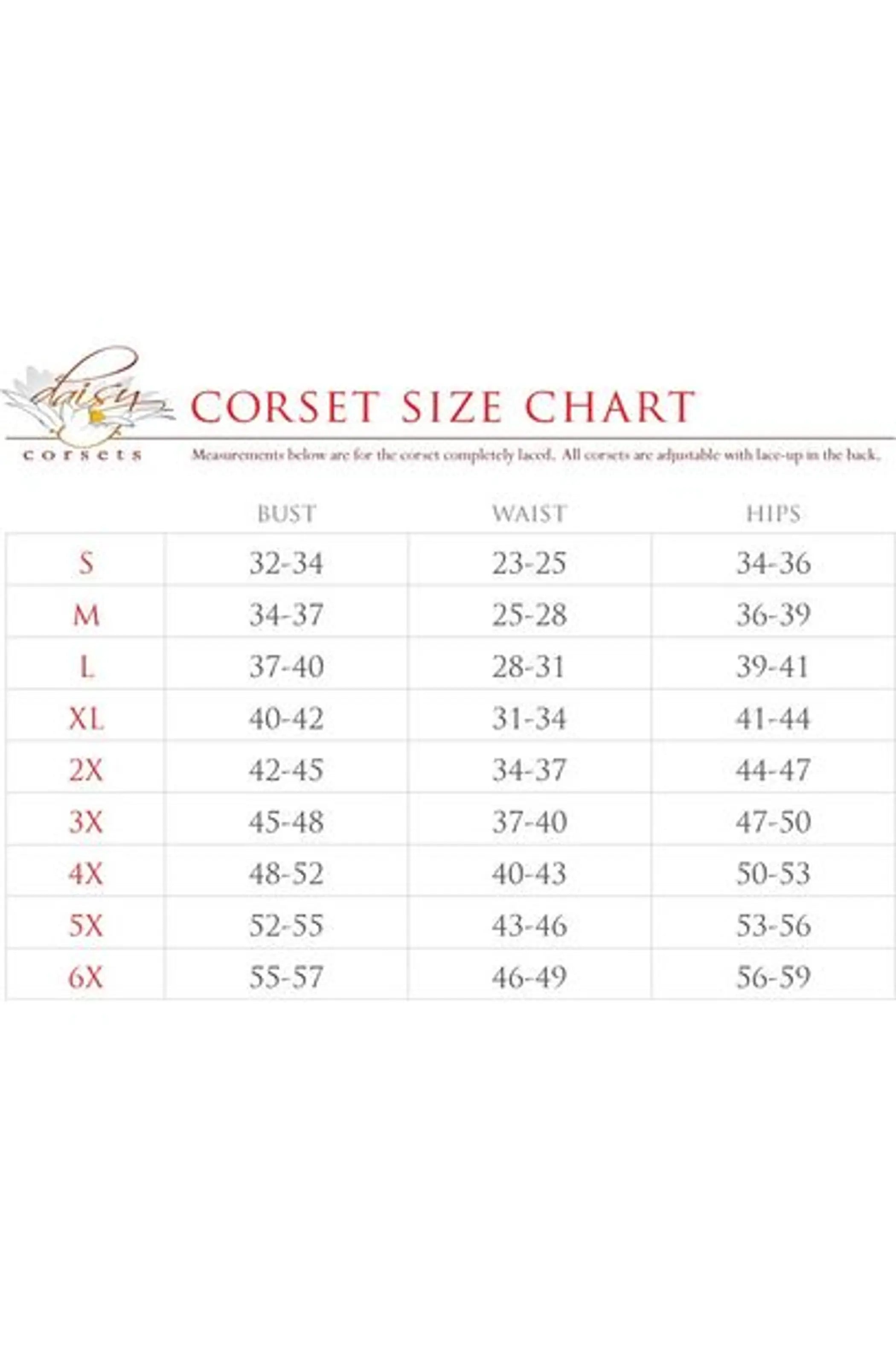 Top Drawer 4 PC Premium Sequin Nurse Corset Costume Daisy Corsets
