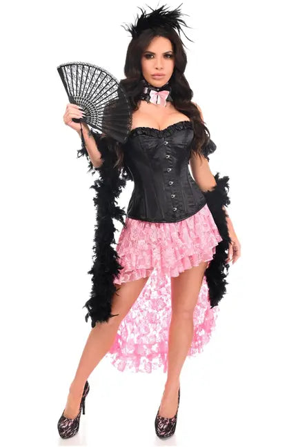 Top Drawer 6 PC Sexy Saloon Girl Corset Costume Daisy Corsets