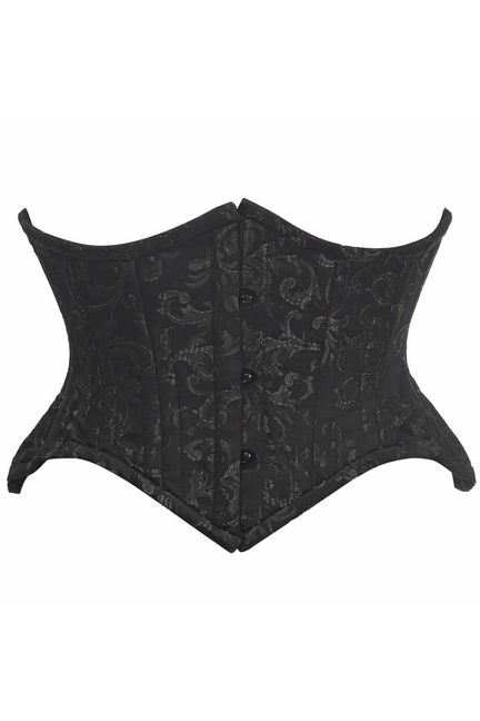 Top Drawer Brocade Double Steel Boned Mini Cincher Corset Daisy Corsets