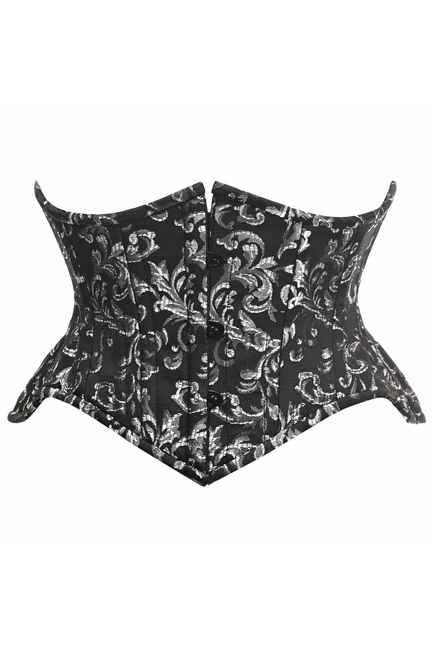 Top Drawer Brocade Double Steel Boned Mini Cincher Corset Daisy Corsets