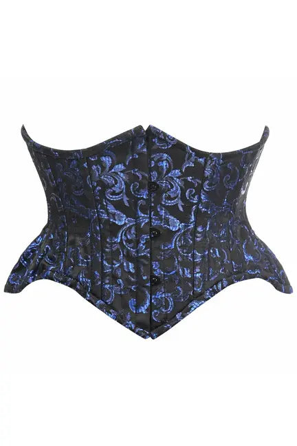 Top Drawer Brocade Double Steel Boned Mini Cincher Corset Daisy Corsets