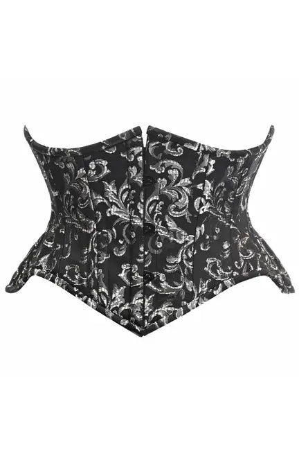 Top Drawer Brocade Double Steel Boned Mini Cincher Corset Daisy Corsets
