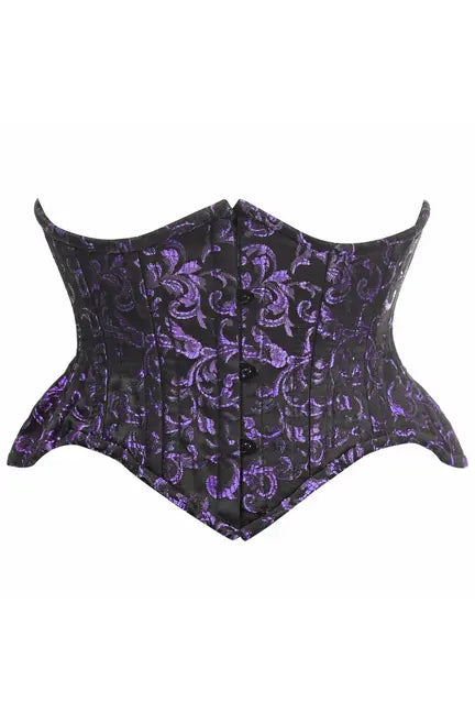 Top Drawer Brocade Double Steel Boned Mini Cincher Corset Daisy Corsets