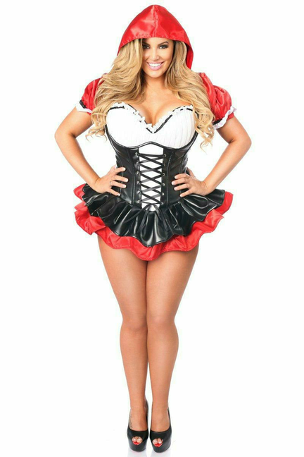 Top Drawer Premium Red Riding Hood Corset Dress Costume Daisy Corsets