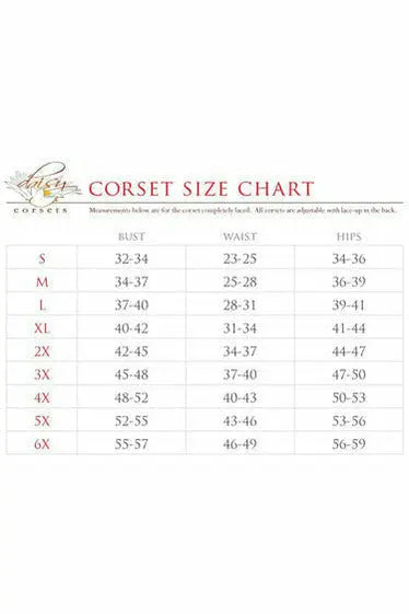Top Drawer Premium Sequin Witch Corset Dress Costume Daisy Corsets