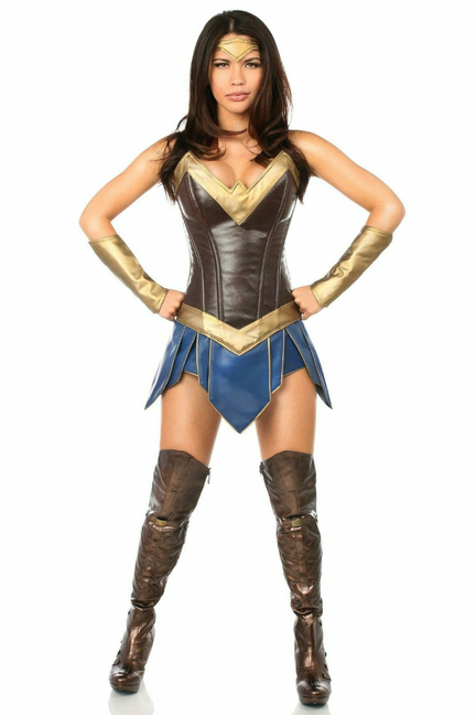 Top Drawer Premium Warrior Woman Costume Daisy Corsets
