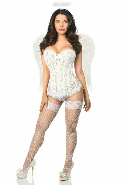 Top Drawer Rhinestone Angel Corset Costume Daisy Corsets