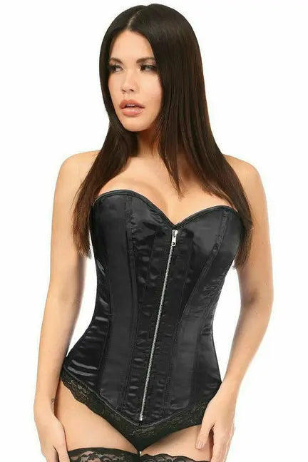 Top Drawer Satin Steel Boned Corset Daisy Corsets
