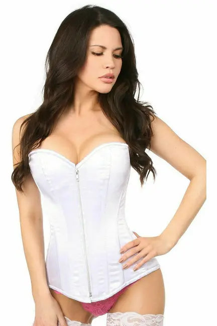 Top Drawer Satin Steel Boned Corset Daisy Corsets